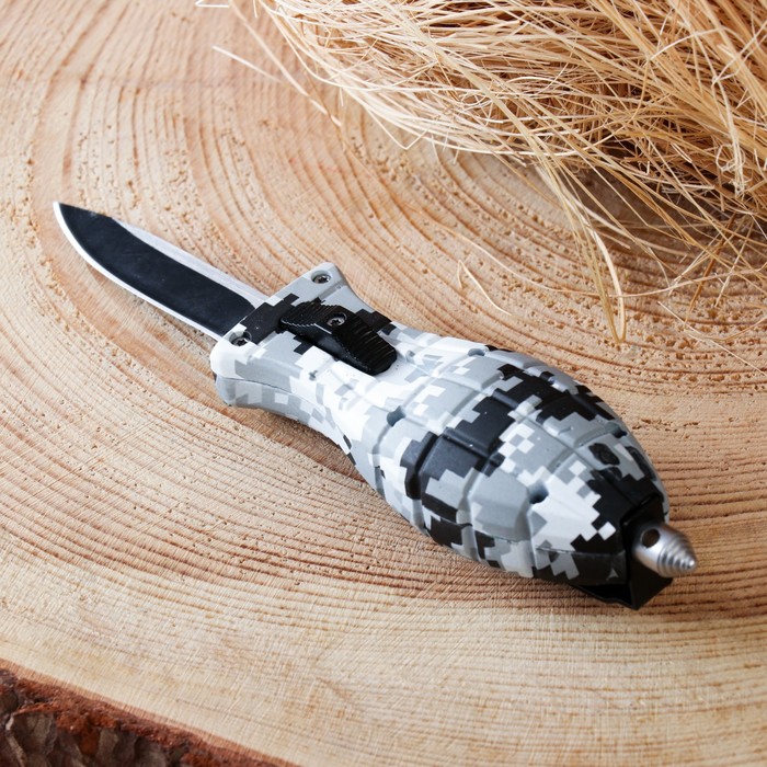 Нож автоматический «Граната» 12.5 см, клинок 48 мм/2 мм